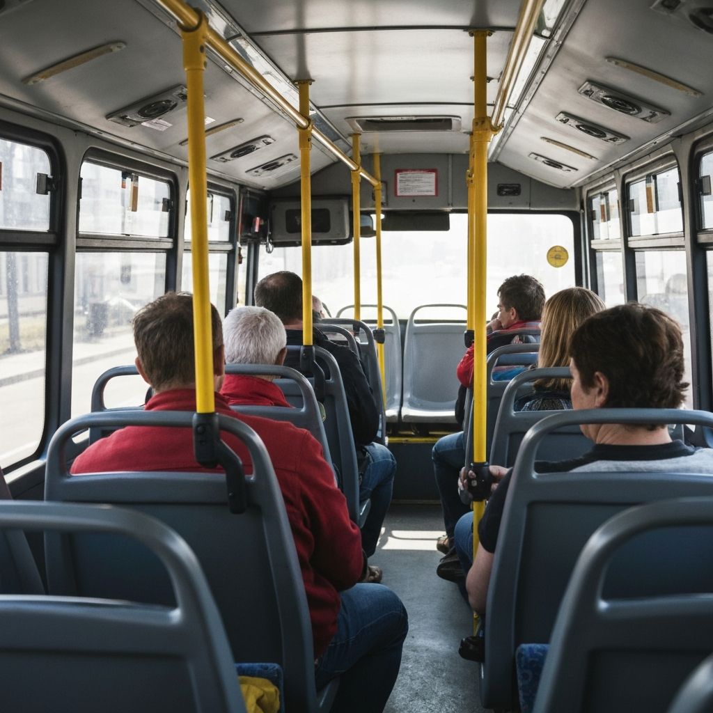 פנים אוטובוס עם מושבים נוחים - חברת הסעות PickApp